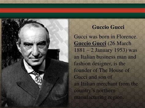 when did gucci originate|who created gucci brand.